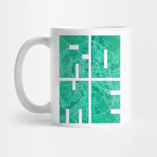 Rome, Italy City Map Typography - Watercolor Mug